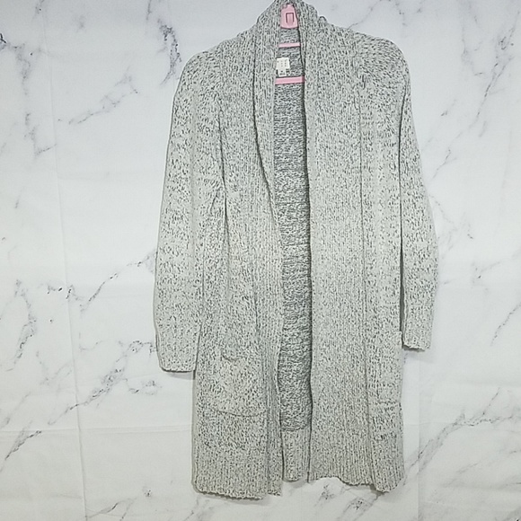 a new day Sweaters - A New Day Long Grey Cardigan with Pockets NWOT